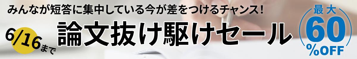 論文対策セール
